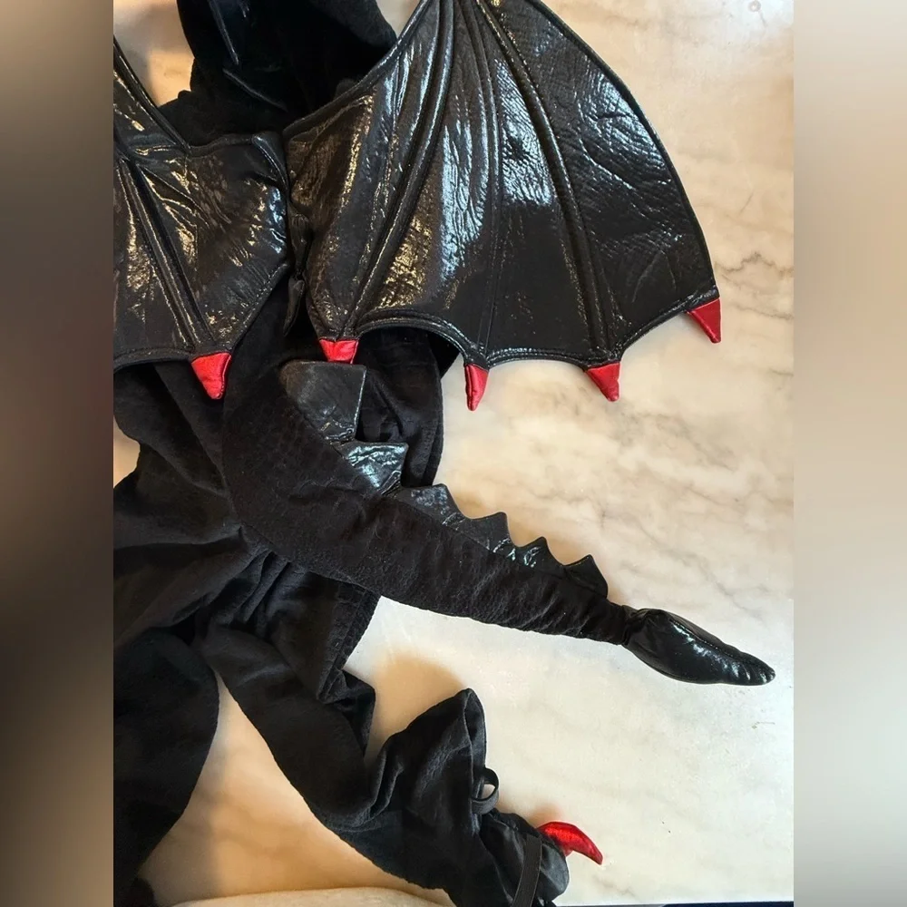Dream Play Imagine Black and Red Dragon Costume Toddler 3T Halloween